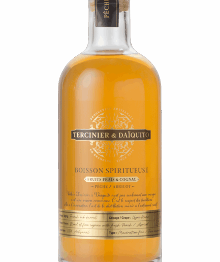 Tercinier et Daiquito cognac arrangé Pêche abricot