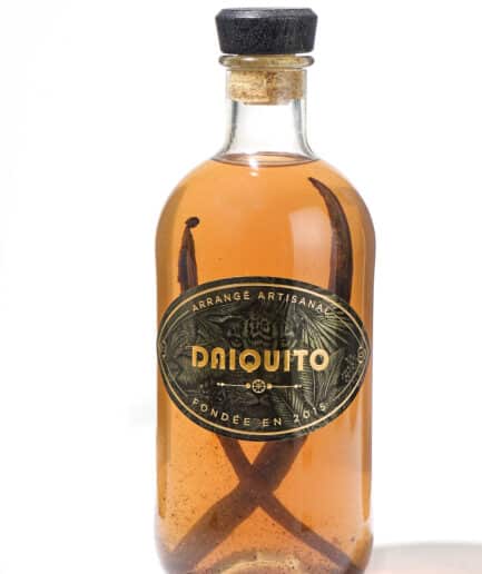 Bouteille Daiquito arrangé artisanal fabriqué à base de rhum, vanille intense