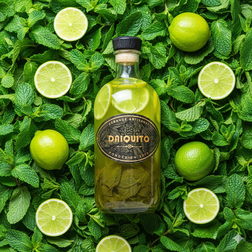 Citron menthe rhum arrangé Daiquito