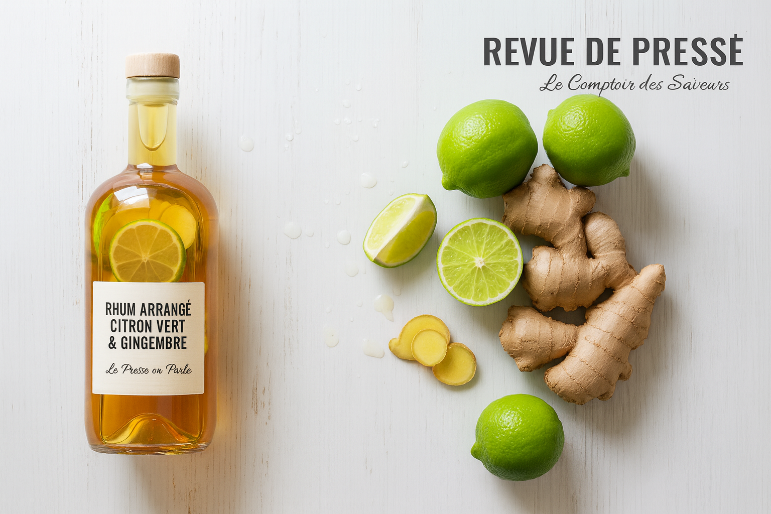 rhum arrangé citron gingembre