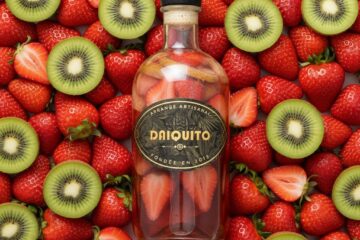 Fraise et kiwi arrangé