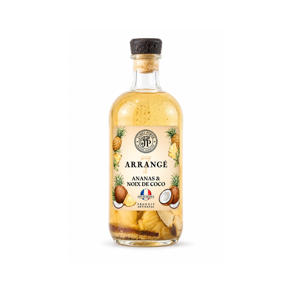 rhum arrangé James Poker ananas noix de coco rhum arrangé James Poker ananas noix de coco