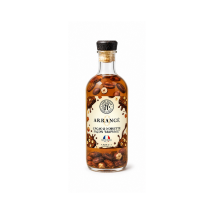 rhum arrangé James Poker cacao, vanille noisettes façon Brownie
