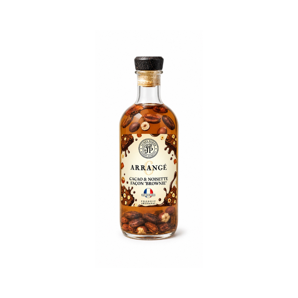 Design sans titre-7 rhum arrangé James Poker cacao, vanille noisettes façon Brownie