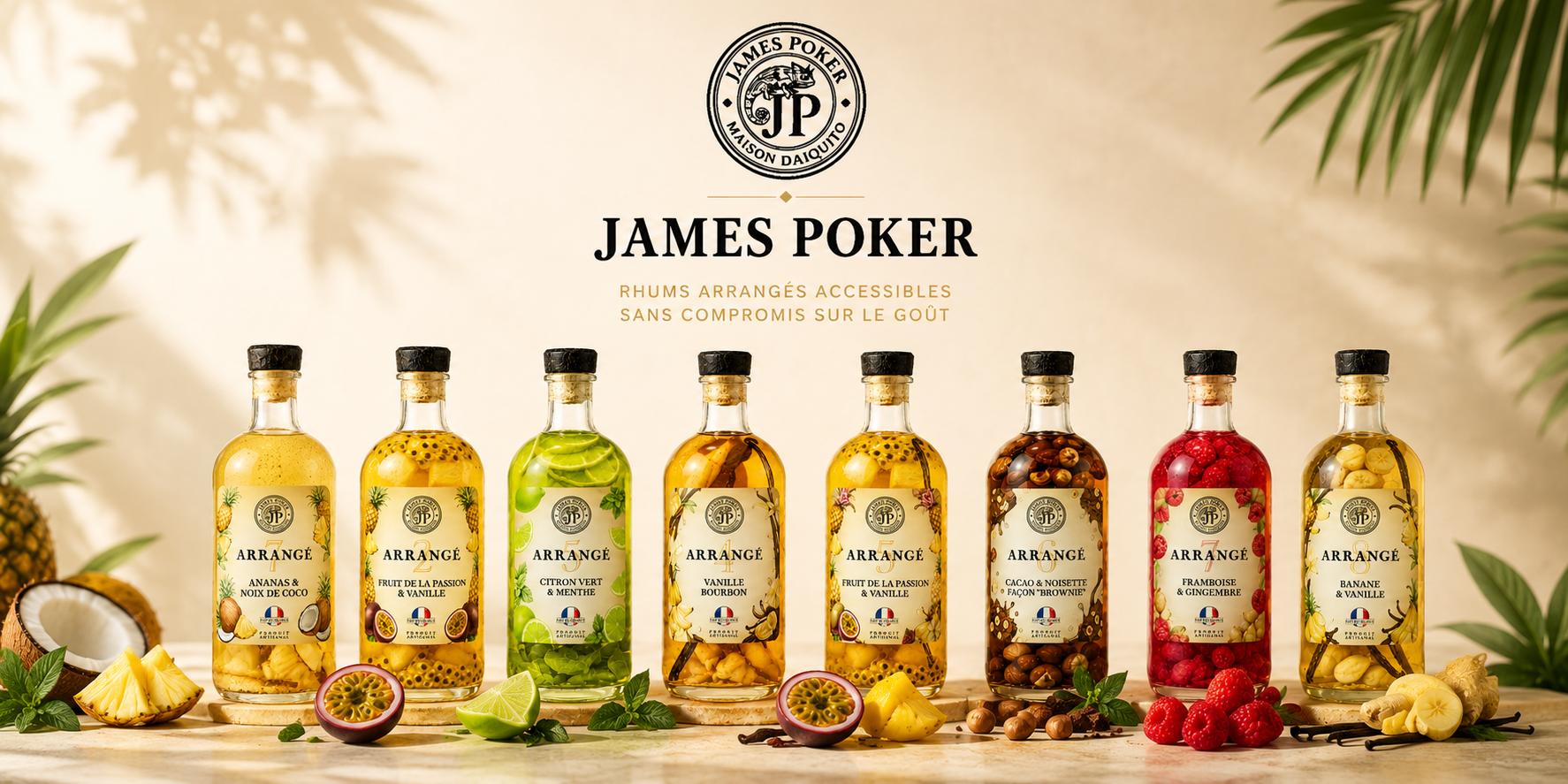 Collection James Poker arrangé de Guadeloupe